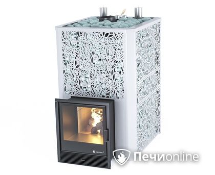 Дровяная печь-каменка ИзиСтим Ялта 55К (Хохлома), AISI 321 в Березниках